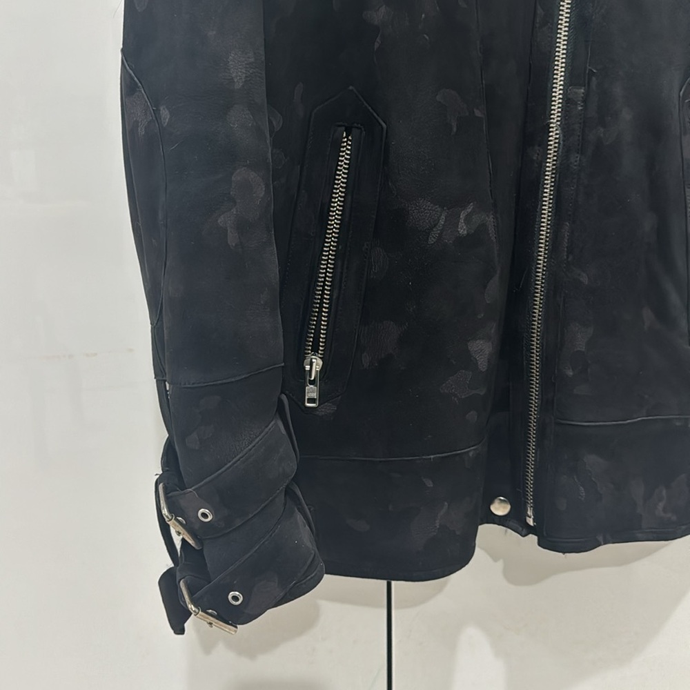 Shearling Moto Jacket - Picture 2 of 7